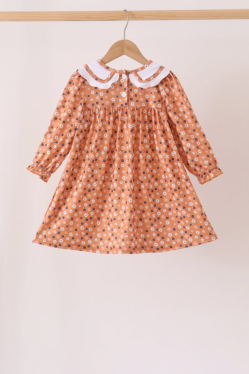Fall floral print dress - Aaria Tees Aaria Tees