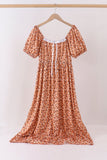 Fall floral print mom dress - Aaria Tees Aaria Tees
