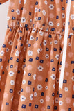 Fall floral print mom dress - Aaria Tees Aaria Tees