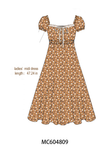 Fall floral print mom dress Aaria Tees