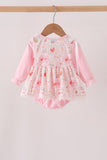 Pink chicken embroidery bubble - Aaria Tees Aaria Tees