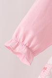 Pink chicken embroidery pants set - Aaria Tees Aaria Tees