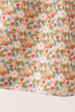 Brown Floral Cow Embroidery Dress Aaria Tees