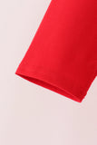Red Cow Embroidery Top Aaria Tees