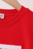 Red Cow Embroidery Top Aaria Tees