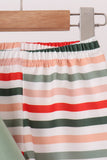 Green Reindeer Tree Embroidery Pants Set - Aaria Tees Aaria Tees