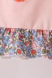 Pink Chicken Applique Ruffle Pants Set Aaria Tees
