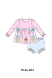 Pink Nutcracker Embroidery Bloomer Set Aaria Tees