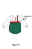 Green Gingerbread Smocked Bubble Aaria Tees