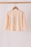 Beige Grinch Applique Top Aaria Tees