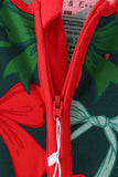 Forest Bow Zip Bamboo Romper Aaria Tees