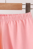 Colorblock character applique ruffle pants set Aaria Tees