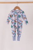 Blue Cowboy Bamboo Romper Aaria Tees