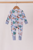 Blue Cowboy Bamboo Romper Aaria Tees