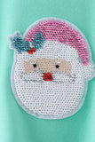Mint Santa Sequin Mom&me Top - Aaria Tees Aaria Tees