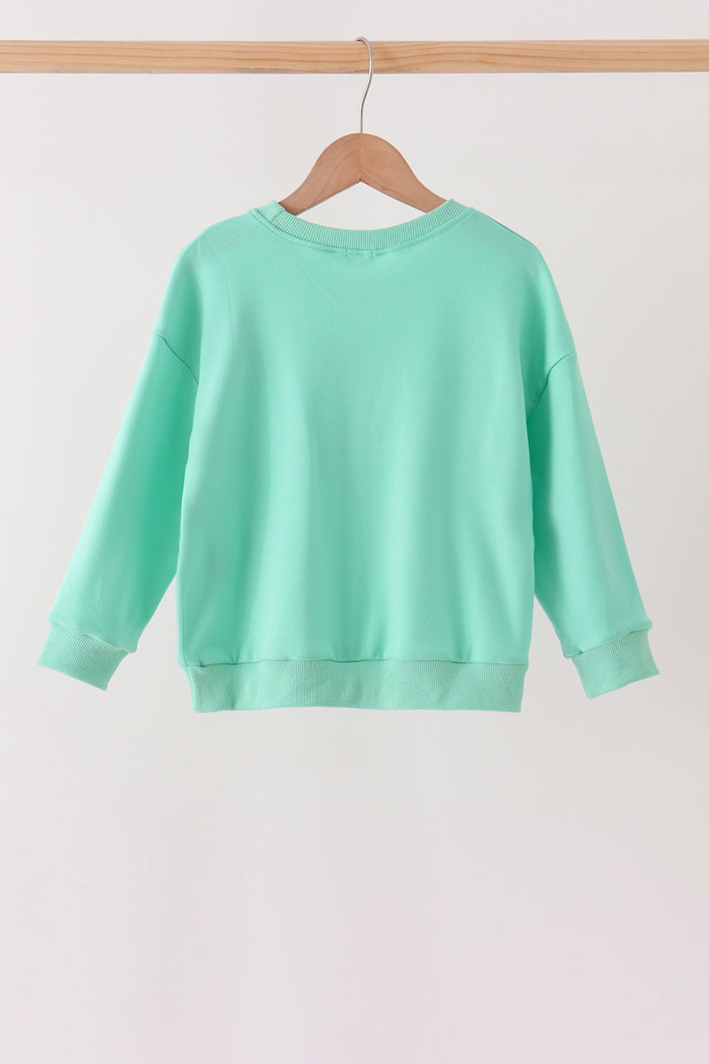 Mint Santa Sequin Mom&me Top - Aaria Tees Aaria Tees
