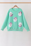 Mint Santa Sequin Mom&me Top - Aaria Tees Aaria Tees