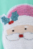 Mint Santa Sequin Mom&me Top - Aaria Tees Aaria Tees
