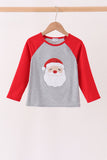 Gray Santa Sequin Top - Aaria Tees Aaria Tees