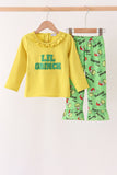 Green Grinch French Knot Ruffle Pants Set - Aaria Tees Aaria Tees