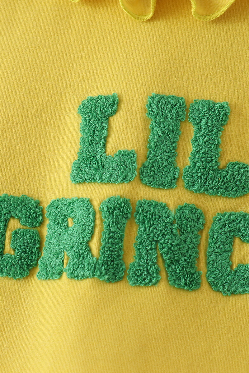 Green Grinch French Knot Ruffle Pants Set - Aaria Tees Aaria Tees