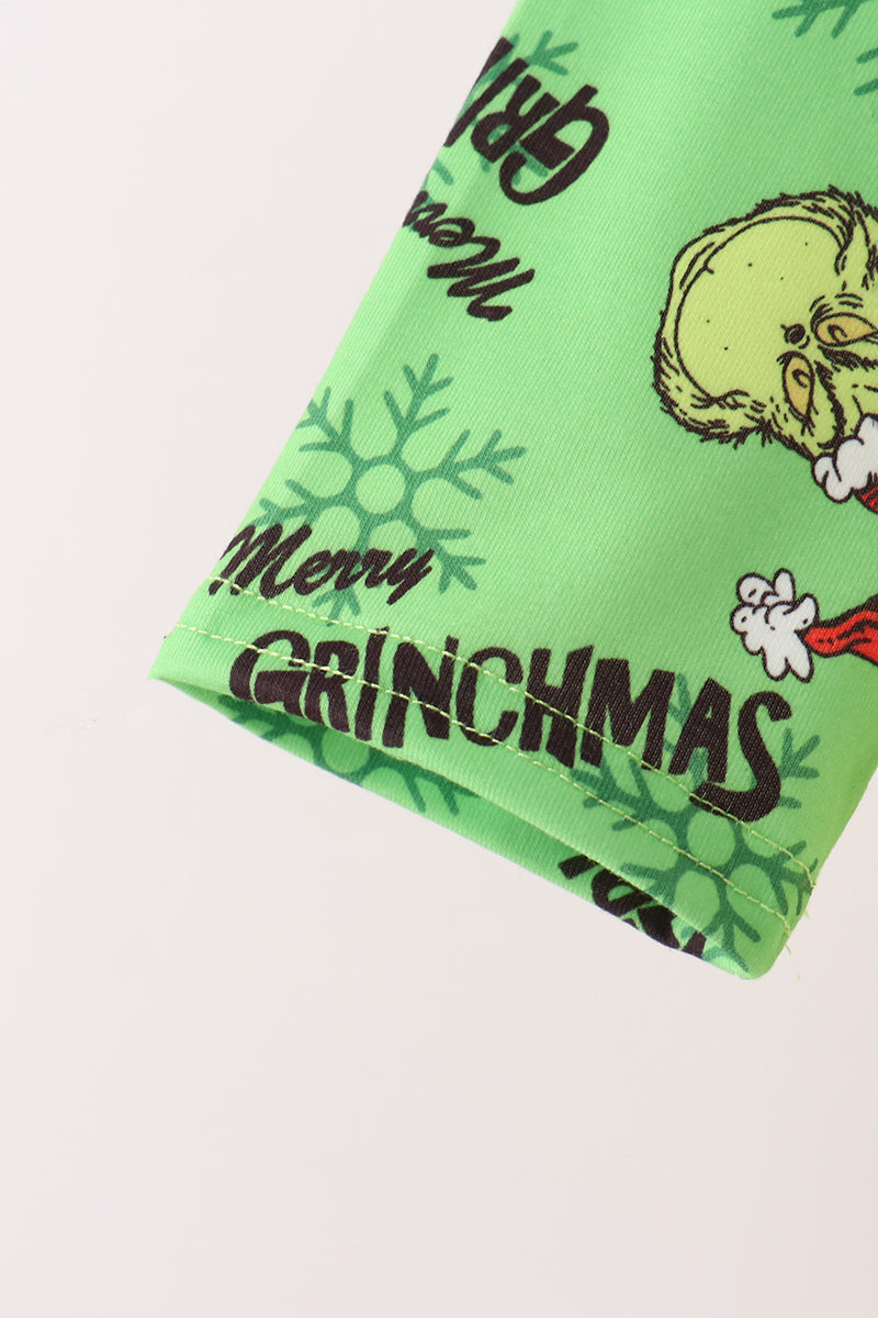 Green Grinch French Knot Top - Aaria Tees Aaria Tees