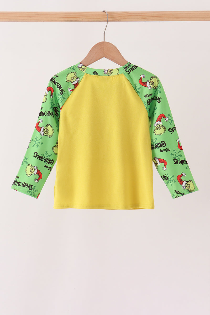 Green Grinch French Knot Top - Aaria Tees Aaria Tees