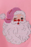 Pink Santa Sequin Top - Aaria Tees Aaria Tees
