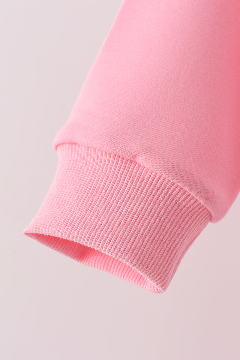 Pink Santa Sequin Top - Aaria Tees Aaria Tees