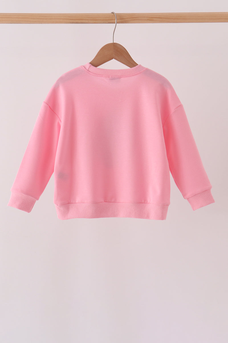 Pink Santa Sequin Top - Aaria Tees Aaria Tees