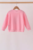 Pink Santa Sequin Top - Aaria Tees Aaria Tees