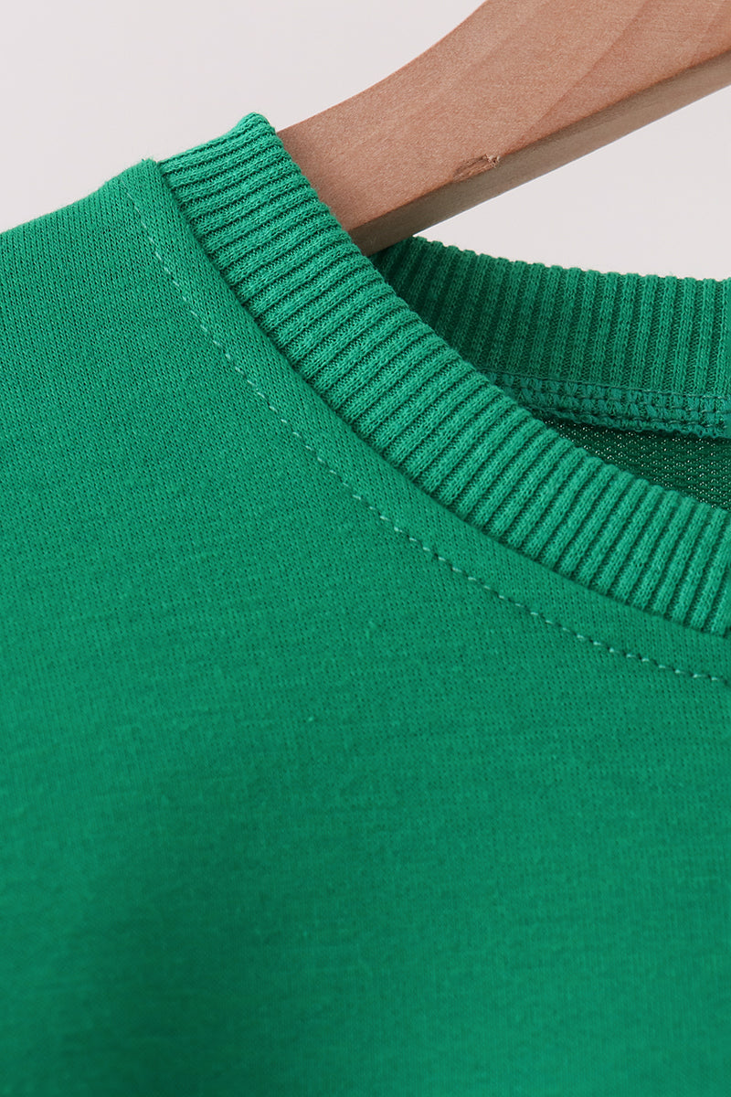 Green Santa Sequin Mom&me Top - Aaria Tees Aaria Tees