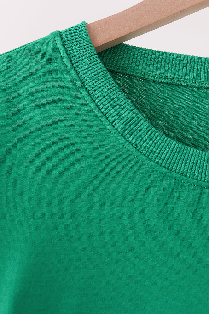 Green Santa Sequin Mom&me Top - Aaria Tees Aaria Tees