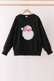 Black Santa Sequin Top - Aaria Tees Aaria Tees