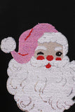 Black Santa Sequin Top - Aaria Tees Aaria Tees