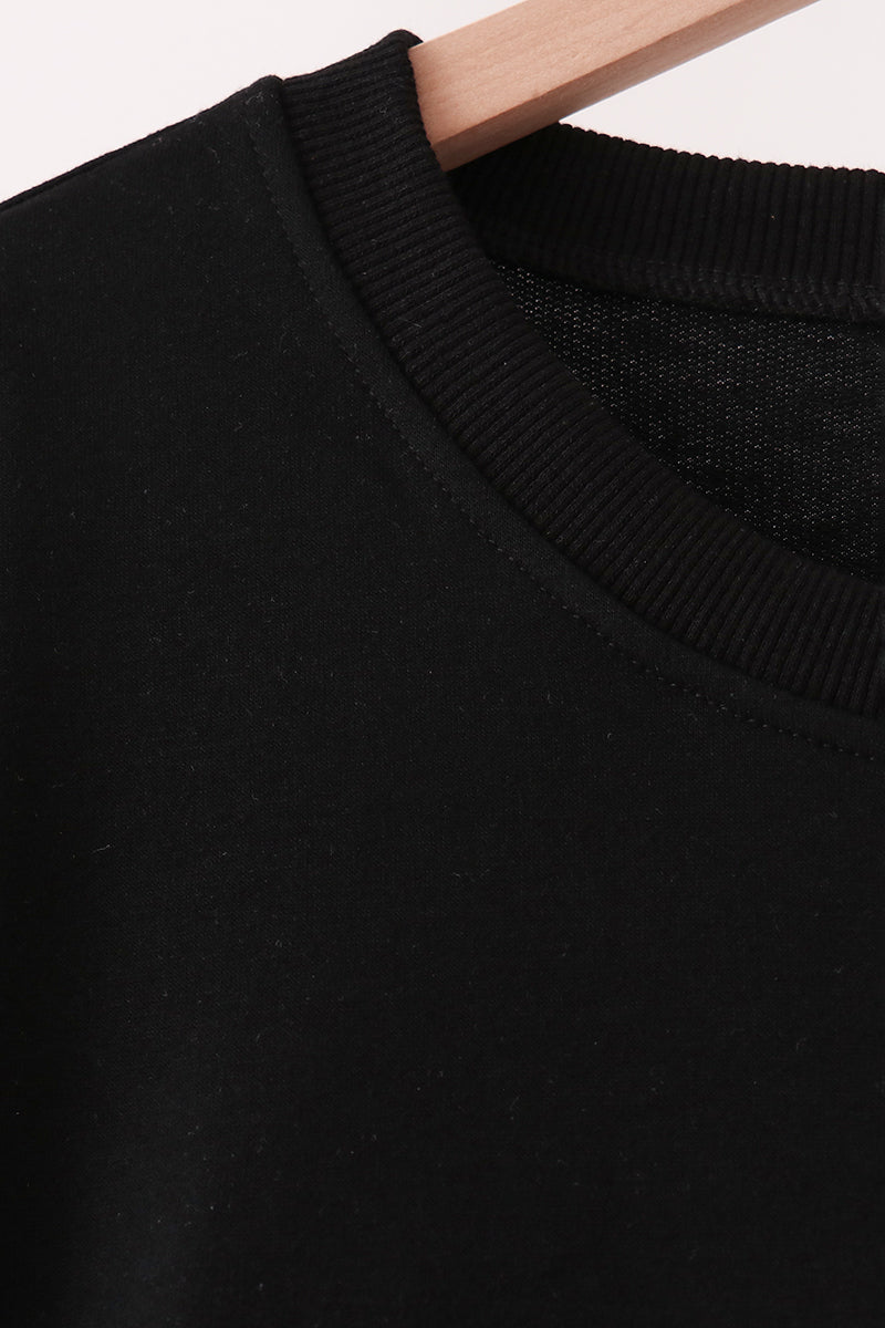 Black Santa Sequin Top - Aaria Tees Aaria Tees