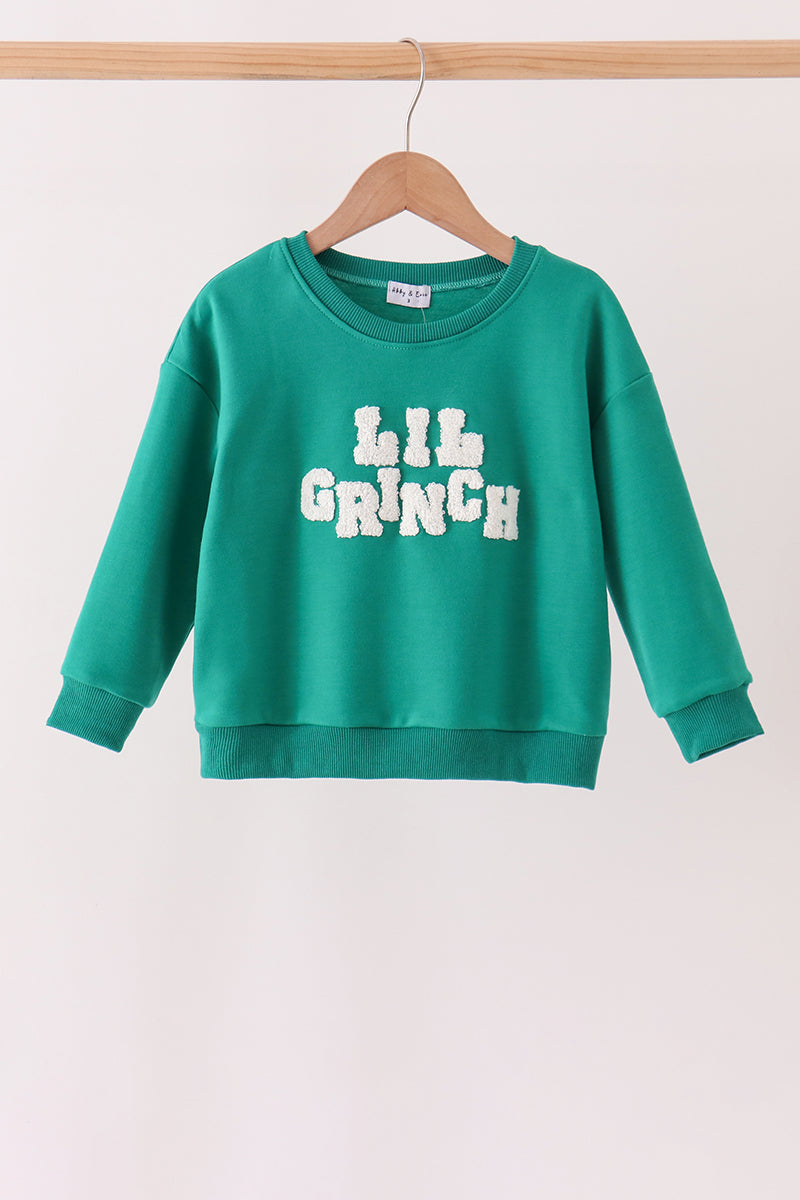 Green Grinch French Knot Mom&me Top - Aaria Tees