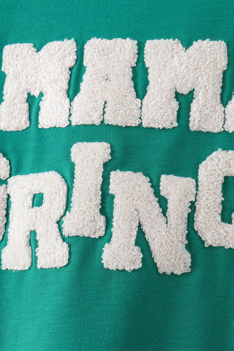 Green Grinch French Knot Mom&me Top - Aaria Tees Aaria Tees