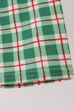 Red Holly Jolly Embroidery Plaid Pants Set - Aaria Tees Aaria Tees