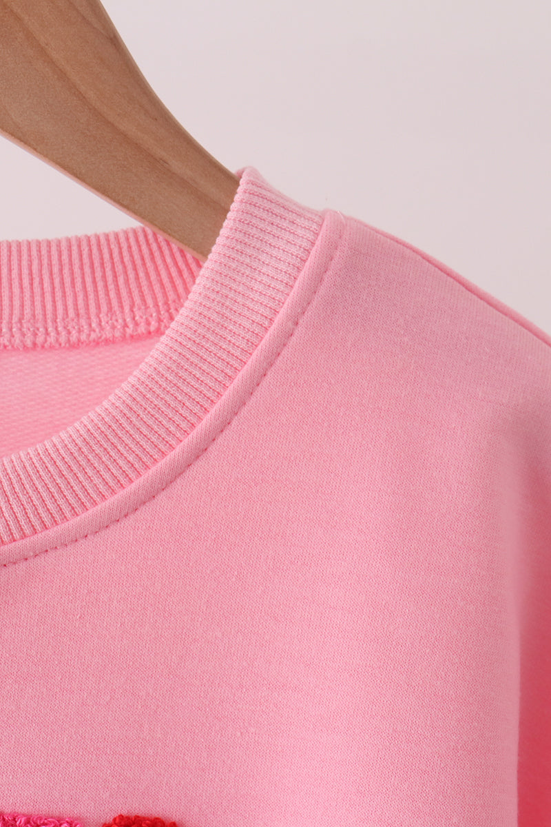 Pink Santa Baby French Knot Mom&me Top - Aaria Tees Aaria Tees