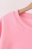 Pink Santa Baby French Knot Mom&me Top - Aaria Tees Aaria Tees