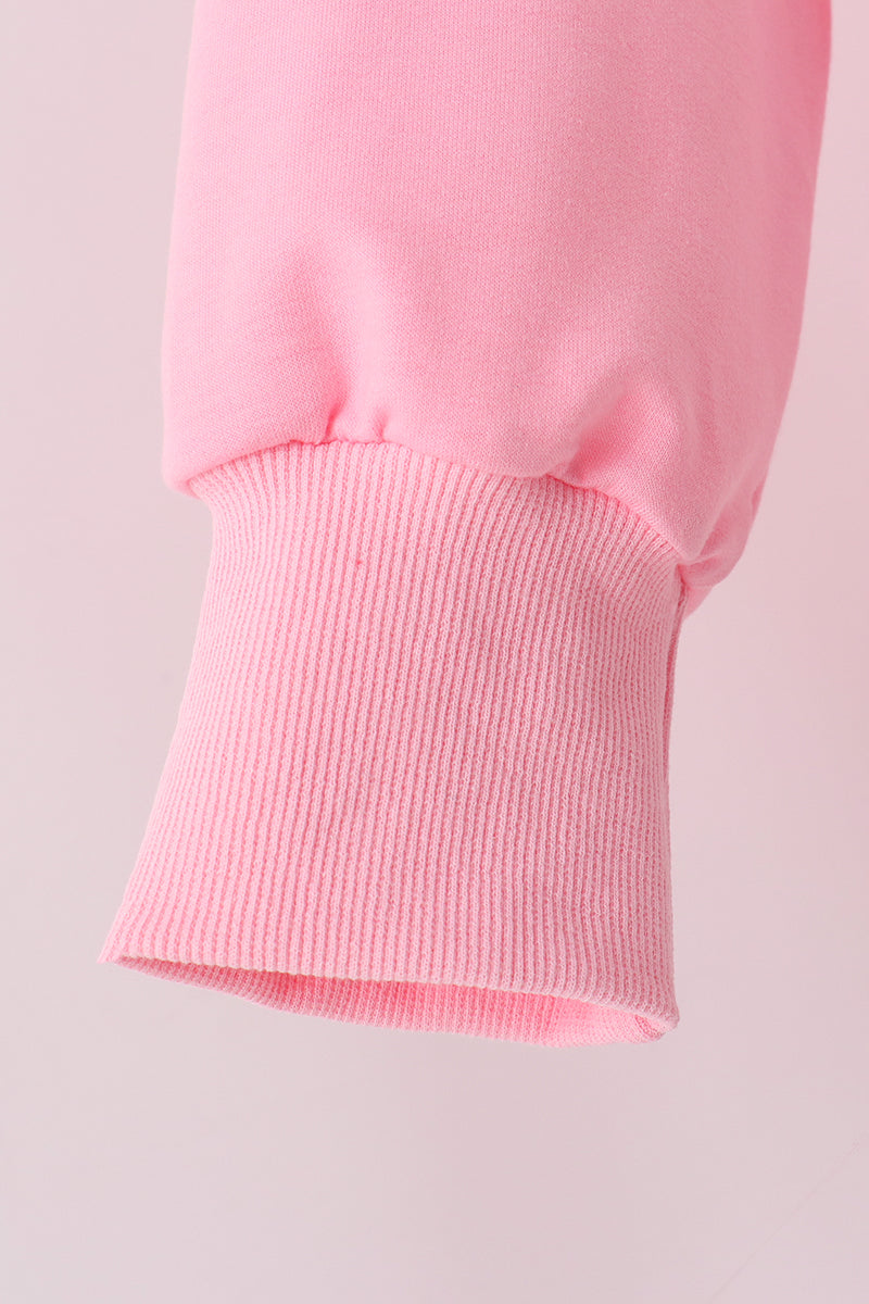 Pink Santa Baby French Knot Mom&me Top - Aaria Tees Aaria Tees
