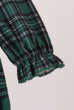 Forest Plaid Smocked Bow Bubble - Aaria Tees Aaria Tees