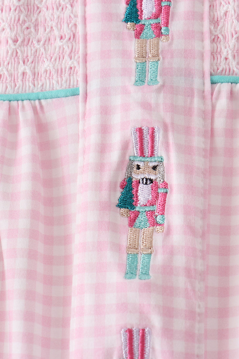 Pink Nutcracker Smocked Ruffle Bloomer Set - Aaria Tees Aaria Tees