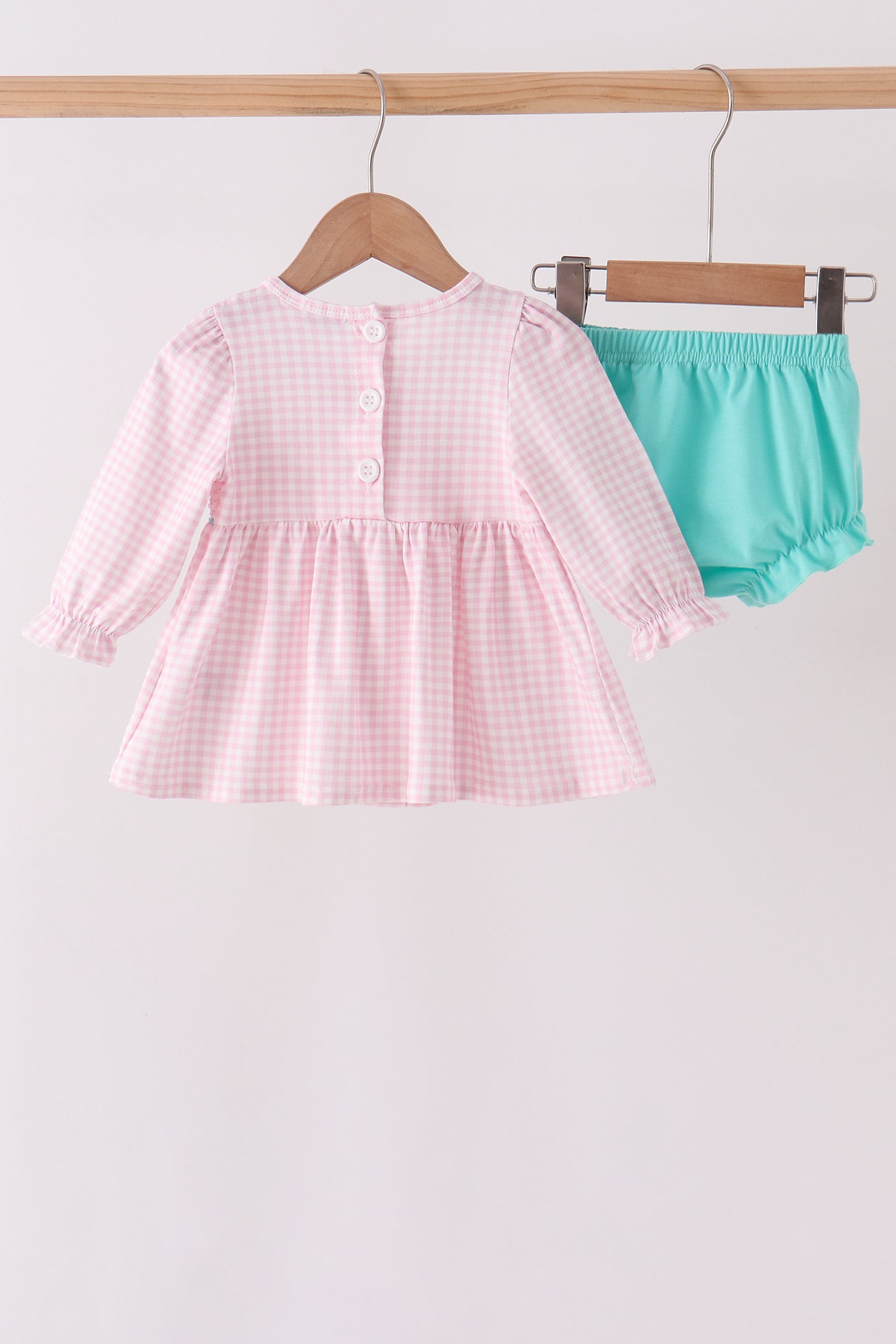 Pink Nutcracker Smocked Ruffle Bloomer Set - Aaria Tees Aaria Tees