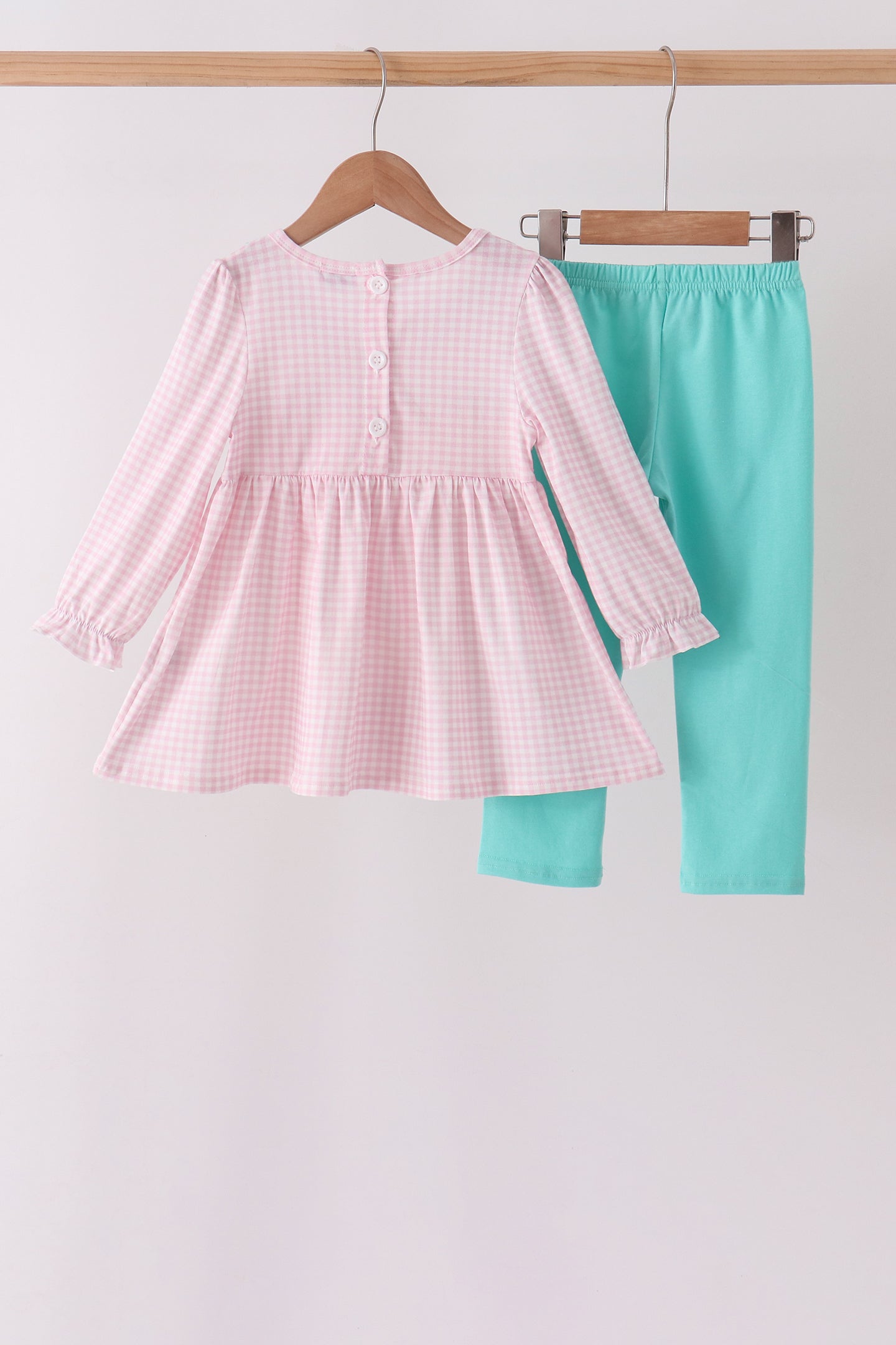 Pink Nutcracker Smocked Ruffle Pants Set - Aaria Tees Aaria Tees