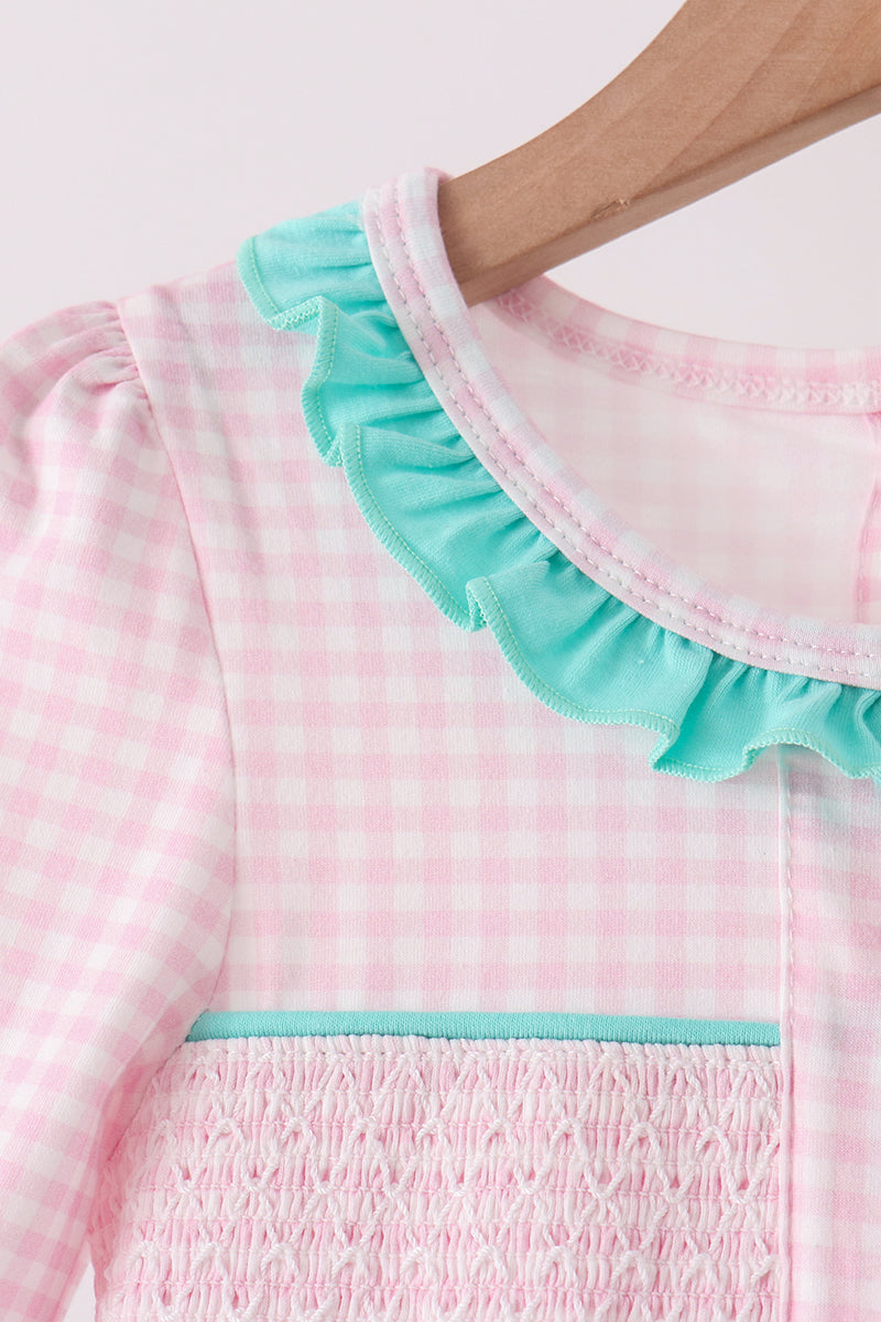 Pink Nutcracker Smocked Ruffle Pants Set - Aaria Tees Aaria Tees