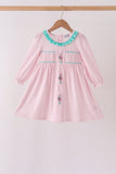 Pink Nutcracker Smocked Ruffle Dress - Aaria Tees Aaria Tees