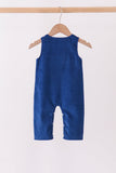 Blue corduroy Nativity Embroidery Jon Jon - Aaria Tees Aaria Tees