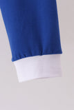 Blue Nativity Embroidery Pants Set - Aaria Tees Aaria Tees